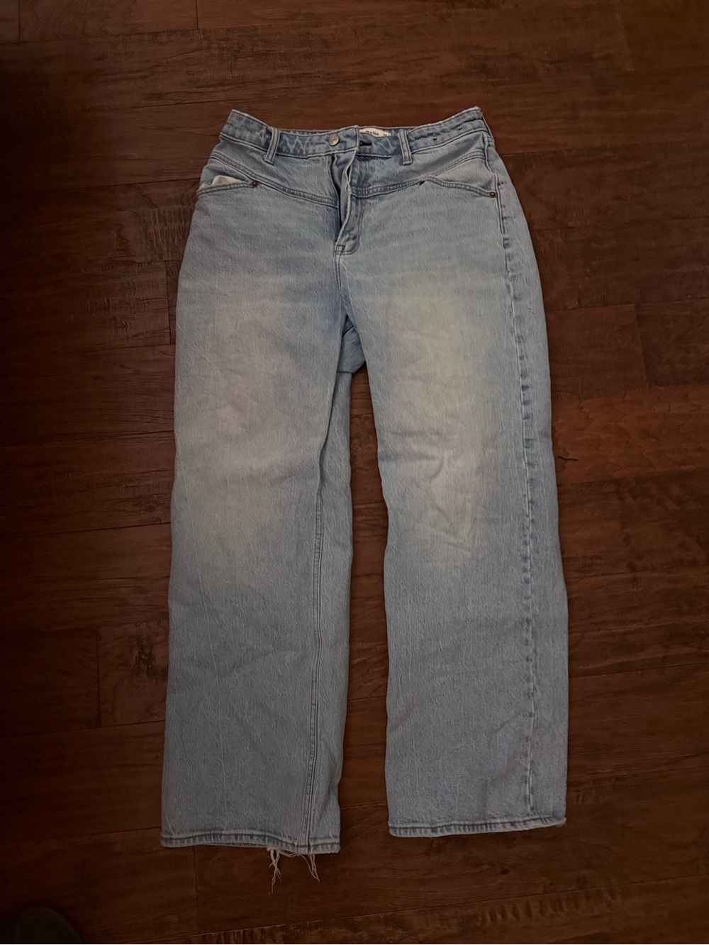 Abercrombie & Fitch Light Wash Straight-Leg Jeans